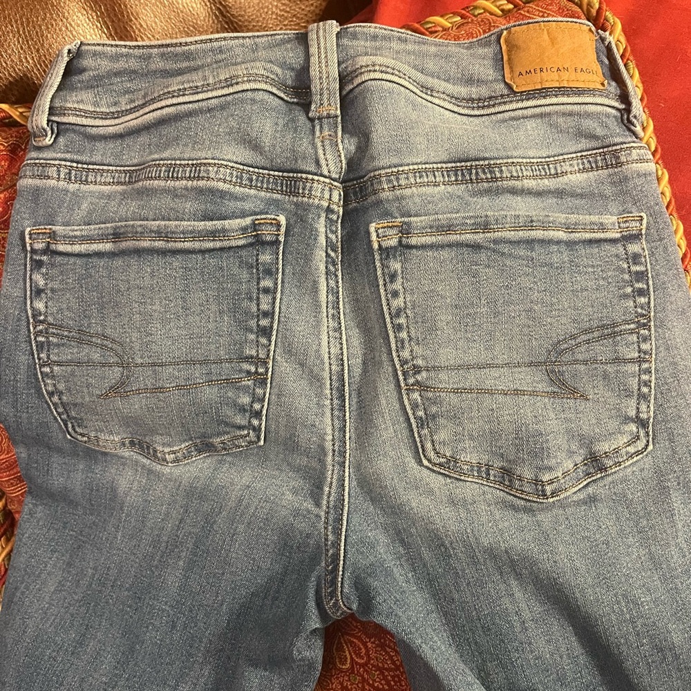American Eagle Outfitter Next Level Stretch High-waisted Skinny Jeans size 00 - Picture 7 of 7